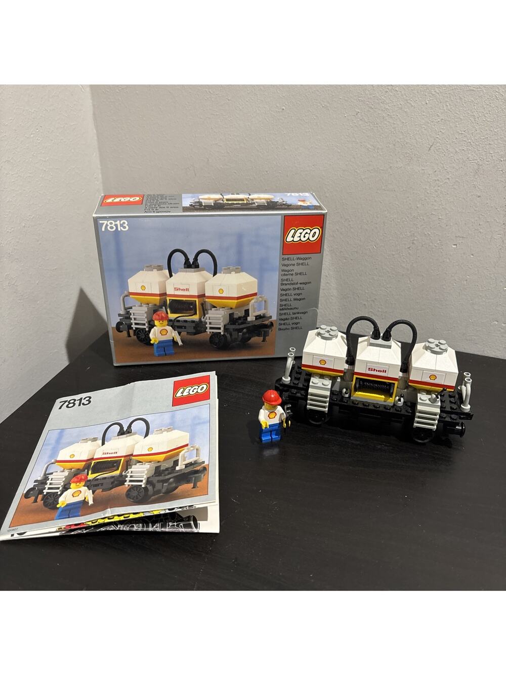 Lego 7813 Shell Tank Wagon With Mini Figure & Instructions Vintage COMPLETE